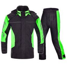 Factory Custom Waterproof Windproof Rainwear Rain Jacket Pants Mens Delivery Club Uniforms for Motor Cycling Clothes Seam Taped